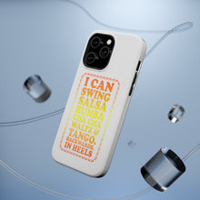 DistinctInk ToughCase for Apple iPhone, Compatible with MagSafe Charging - Swing Salsa Rumba Cha Cha Waltz in Heels