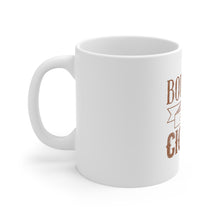 DistinctInk Glossy White Coffee / Tea Mug - Bourbon and Cigars