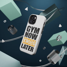 DistinctInk ToughCase for Apple iPhone, Compatible with MagSafe Charging - Gym Now Tacos Later