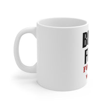 DistinctInk Glossy White Coffee / Tea Mug - Born to Fish, Forced to Work