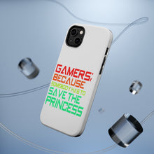 DistinctInk ToughCase for Apple iPhone, Compatible with MagSafe Charging - Gamers; Because Somebody Has to Save Princess