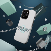 DistinctInk ToughCase for Apple iPhone, Compatible with MagSafe Charging - More Bikinis Less Pants