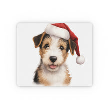 DistinctInk Mouse Pad - 1/4" Foam Rubber - Wire Fox Terrier Puppy Drawing