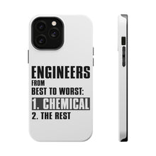 DistinctInk ToughCase for Apple iPhone, Compatible with MagSafe Charging - Chemical Engineers are the Best