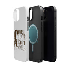 DistinctInk ToughCase for Apple iPhone, Compatible with MagSafe Charging - Curly Hair Don't Care