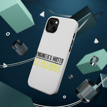 DistinctInk ToughCase for Apple iPhone, Compatible with MagSafe Charging - Engineer's Motto If Isn't Broken Fix It
