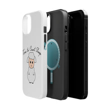 DistinctInk ToughCase for Apple iPhone, Compatible with MagSafe Charging - Time to Count Sheep - Lamb
