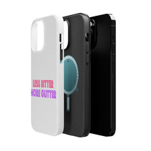 DistinctInk ToughCase for Apple iPhone, Compatible with MagSafe Charging - Less Bitter More Glitter