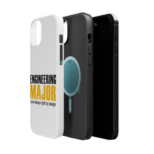 DistinctInk ToughCase for Apple iPhone, Compatible with MagSafe Charging - Engineering Major Always Right By Design
