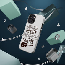 DistinctInk ToughCase for Apple iPhone, Compatible with MagSafe Charging - Don't Need Therapy Need to Play Guitar