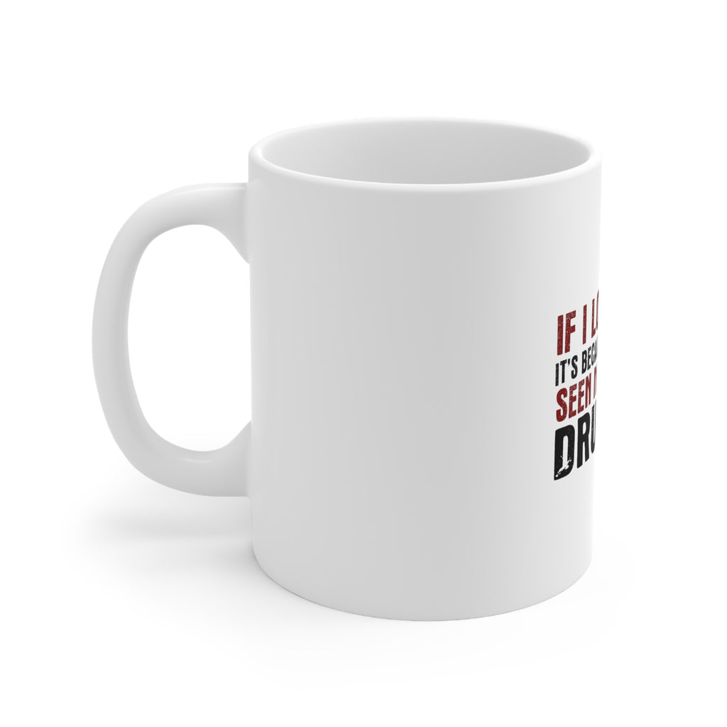 Glossy White Coffee / Tea Mug - If I Look Quiet, You Haven't Seen My Drum Kit, view 2