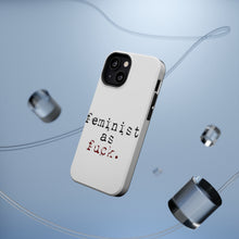 DistinctInk ToughCase for Apple iPhone, Compatible with MagSafe Charging - Feminist as F%ck