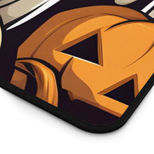 DistinctInk Desk Mat with Ghostly Skeleton and Pumpkins Design for Halloween