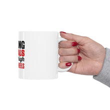 DistinctInk Glossy White Coffee / Tea Mug - Closing Deals in High Heels