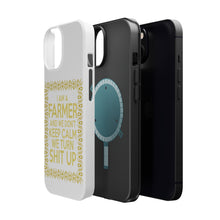DistinctInk ToughCase for Apple iPhone, Compatible with MagSafe Charging - I'm a Farmer and We Don't Keep Calm