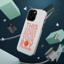 DistinctInk ToughCase for Apple iPhone, Compatible with MagSafe Charging - This Princes Scores More Than Your Boyfriend