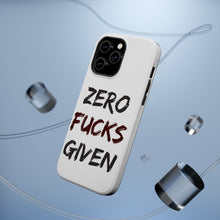 DistinctInk ToughCase for Apple iPhone, Compatible with MagSafe Charging - Zero F's Given