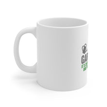 DistinctInk Glossy White Coffee / Tea Mug - Gardening - Cheaper Than Therapy & You Get Tomatoes