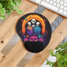 DistinctInk Mouse Pad with Wrist Rest  with The Paths We Choose Design for Halloween  LGBTQ+ Pride