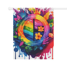 DistinctInk Garden & House Banner Flag with The Road to Fulfillment Design for LGBTQ+ Pride