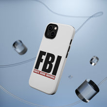 DistinctInk ToughCase for Apple iPhone, Compatible with MagSafe Charging - FBI Fanatic Boxing Individual