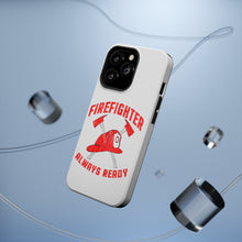 DistinctInk ToughCase for Apple iPhone, Compatible with MagSafe Charging - Firefighter - Always Ready