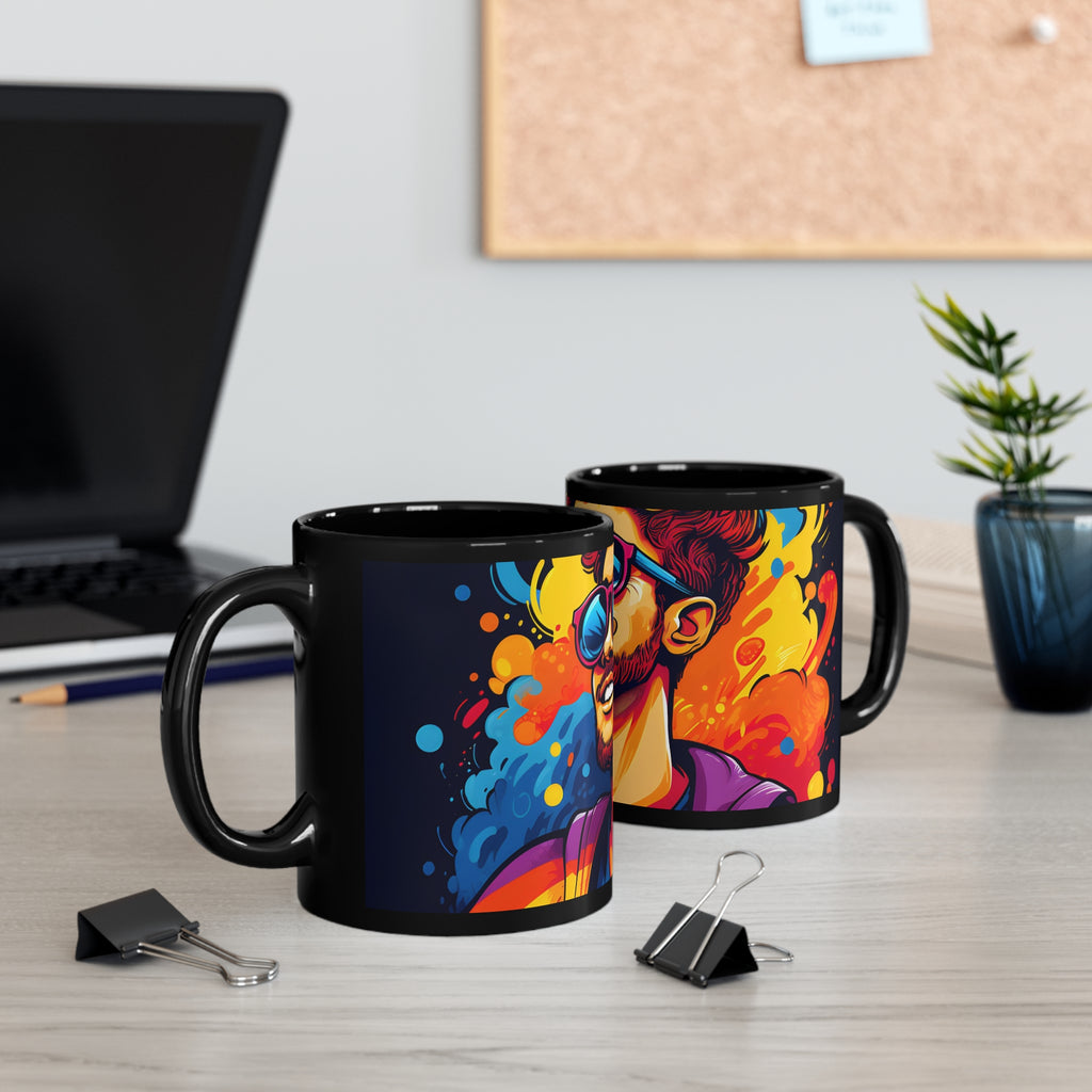 Black Coffee Mug - The Power of Simplicity for LGBTQ+ Pride, view 5