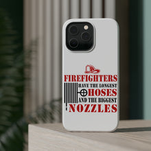 DistinctInk ToughCase for Apple iPhone, Compatible with MagSafe Charging - Firefights Have Longest Hoses and Biggest Nozzles