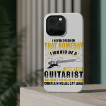 DistinctInk ToughCase for Apple iPhone, Compatible with MagSafe Charging - Never Dreamed I'd Be Grumpy Old Guitarist