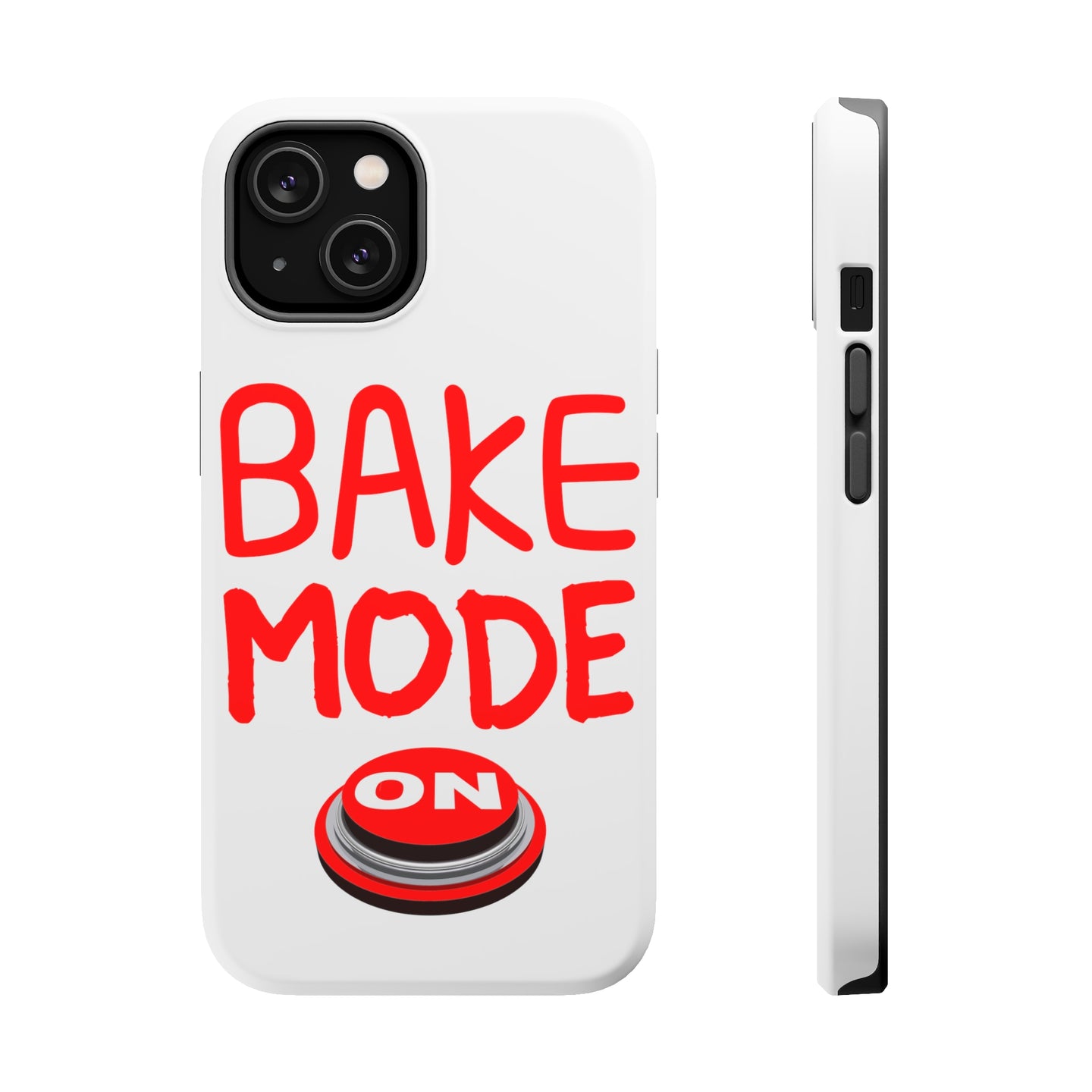 DistinctInk ToughCase for Apple iPhone, Compatible with MagSafe Charging - Bake Mode On
