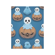 DistinctInk Garden & House Banner / Flag with Ghost Skeleton Pumpkin Pattern Design for Halloween