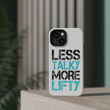 DistinctInk ToughCase for Apple iPhone, Compatible with MagSafe Charging - Less Talky More Lifty
