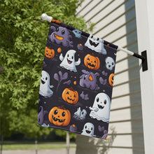 DistinctInk Garden & House Banner Flag with Spooky Bat-o-lanterns Design for Halloween