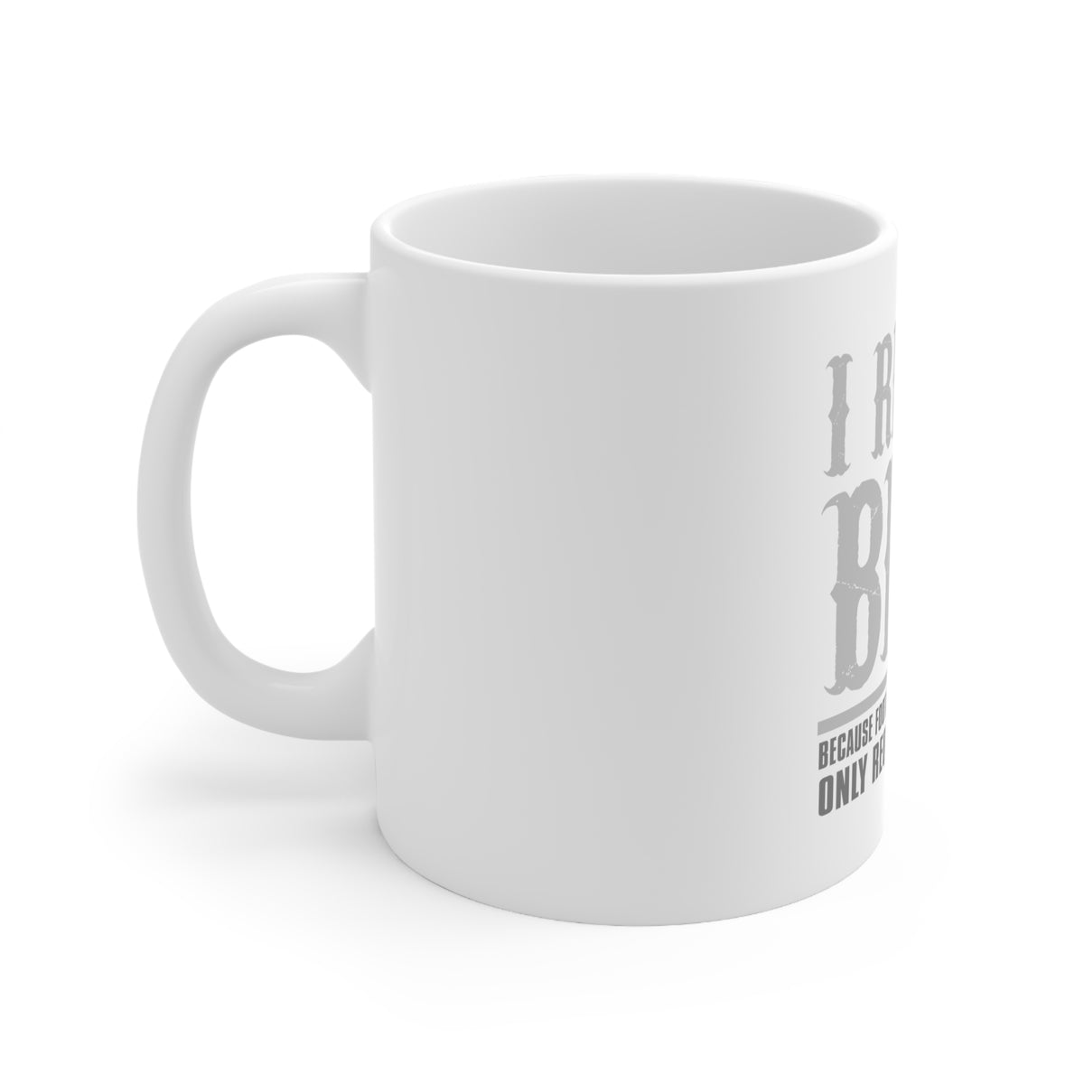 Glossy White Coffee / Tea Mug - I Ride Bike - Sports Only Require 1 Ball, view 2
