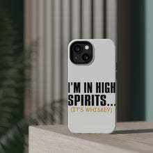 DistinctInk ToughCase for Apple iPhone, Compatible with MagSafe Charging - I'm in High Spirits (It's Whiskey)