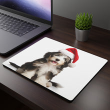DistinctInk Mouse Pad - 1/4" Foam Rubber - Bearded Collie Puppy