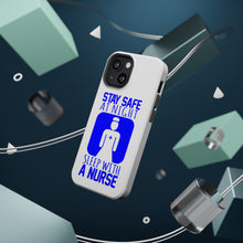 DistinctInk ToughCase for Apple iPhone, Compatible with MagSafe Charging - Stay Safe at Night Sleep With a Nurse