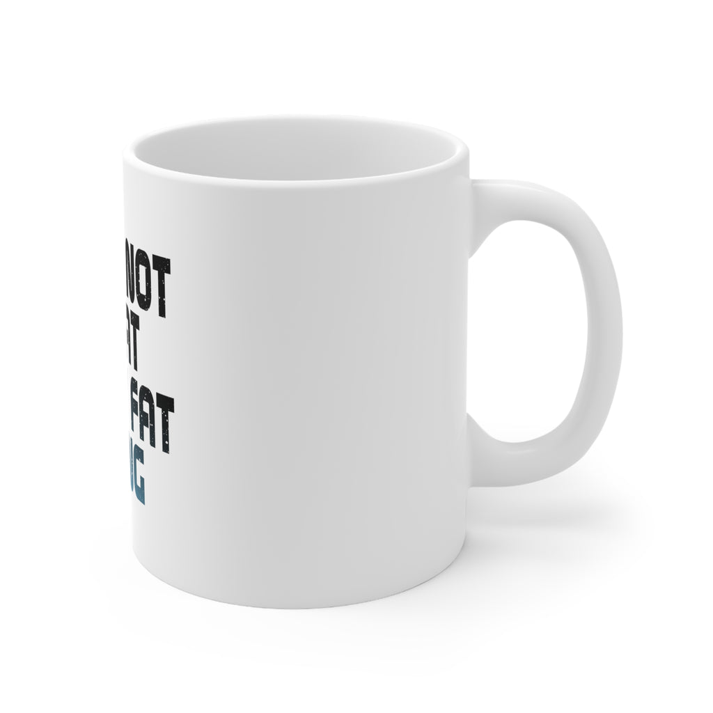 Glossy White Coffee / Tea Mug - That's Not Sweat It's My Fat Crying, view 3