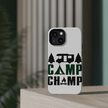 DistinctInk ToughCase for Apple iPhone, Compatible with MagSafe Charging - Camp Champ - Camping Fire