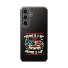DistinctInk Hybrid (Acrylic/TPU) Clear Slim Fit Case for Apple iPhone | Trump: Promises Made, Promises Kept - Conservative
