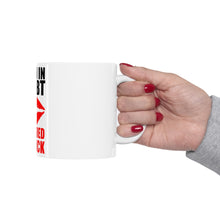 DistinctInk Glossy White Coffee / Tea Mug - When in Doubt Where Red Lipstick