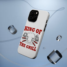 DistinctInk ToughCase for Apple iPhone, Compatible with MagSafe Charging - King of the Grill BBQ Barbecue
