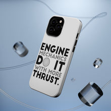 DistinctInk ToughCase for Apple iPhone, Compatible with MagSafe Charging - Engine Mechanics Do It With More Thrust