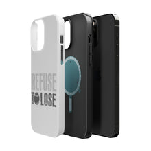 DistinctInk ToughCase for Apple iPhone, Compatible with MagSafe Charging - Refuse to Lose Baseball