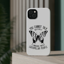 DistinctInk ToughCase for Apple iPhone, Compatible with MagSafe Charging - Can't Talk Butterfly with Caterpillar People