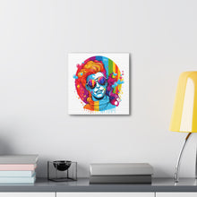 DistinctInk Canvas Wall Art with Leading with Courage and Grace for LGBTQ+ Pride