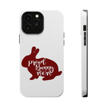 DistinctInk ToughCase for Apple iPhone, Compatible with MagSafe Charging - Proud Bunny Mom - Rabbit