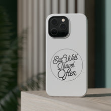 DistinctInk ToughCase for Apple iPhone, Compatible with MagSafe Charging - Eat Well, Travel Often