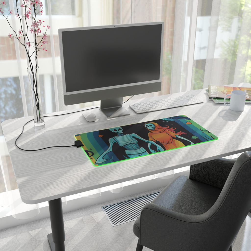 LED Gaming Mouse Pad with The Enduring Beauty of Writing Design for Halloween LGBTQ+ Pride, view 20