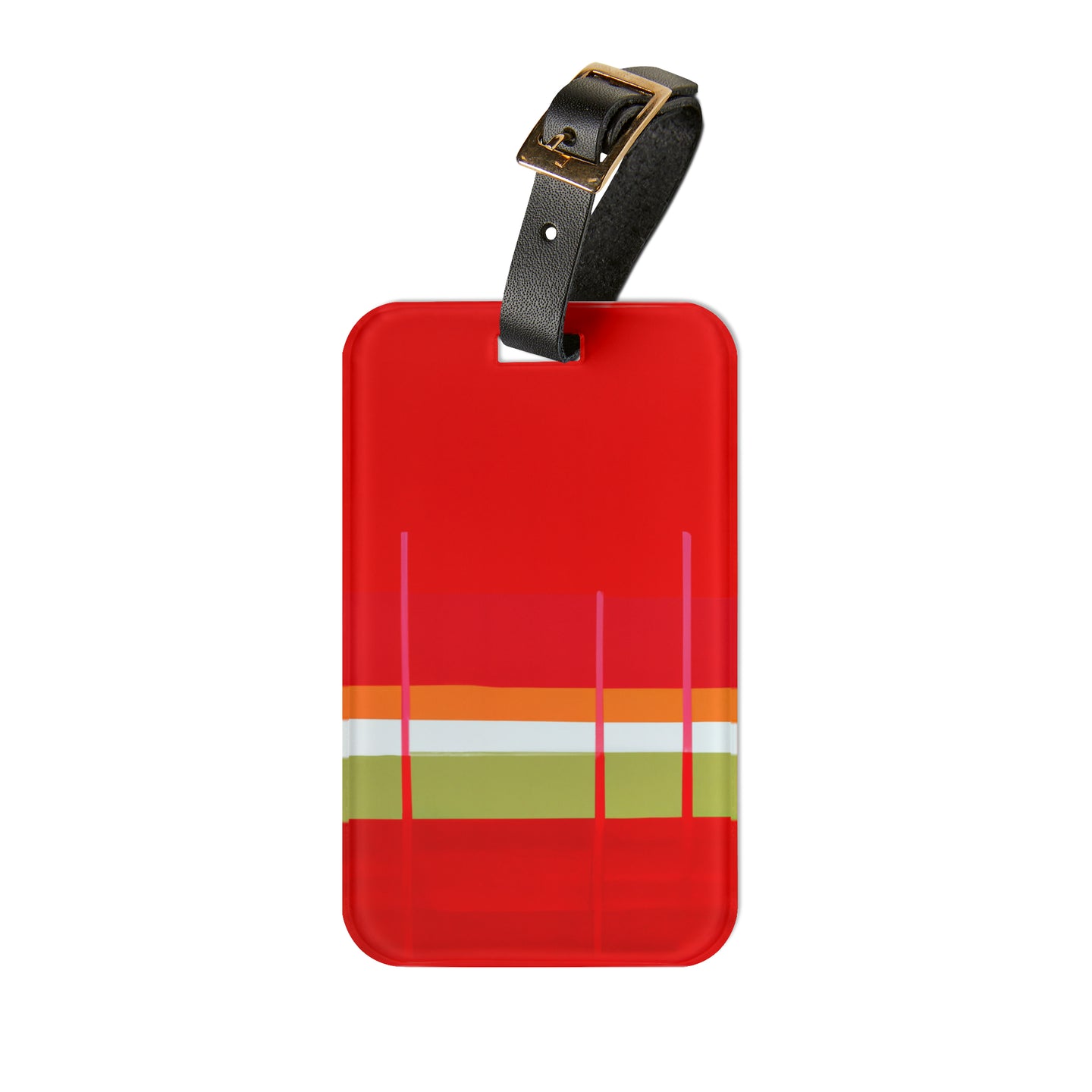 Jackson Magnolia - Mid-Century Modern Design Printed on a Custom Luggage Tag